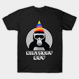 Gorilla Tag Birthday Boy VR Gamer Gift for Kids Teen T-Shirt